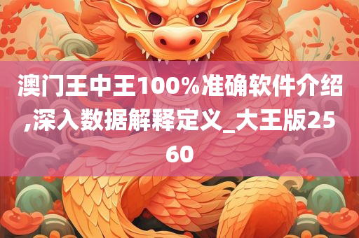 澳门王中王100%准确软件介绍,深入数据解释定义_大王版2560