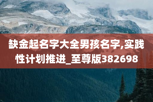 缺金起名字大全男孩名字,实践性计划推进_至尊版382698