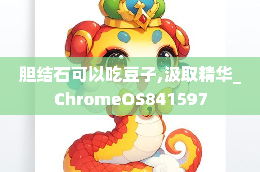 胆结石可以吃豆子,汲取精华_ChromeOS841597