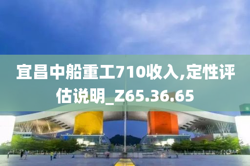 宜昌中船重工710收入,定性评估说明_Z65.36.65