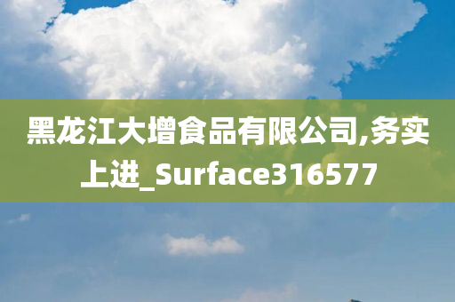 黑龙江大增食品有限公司,务实上进_Surface316577