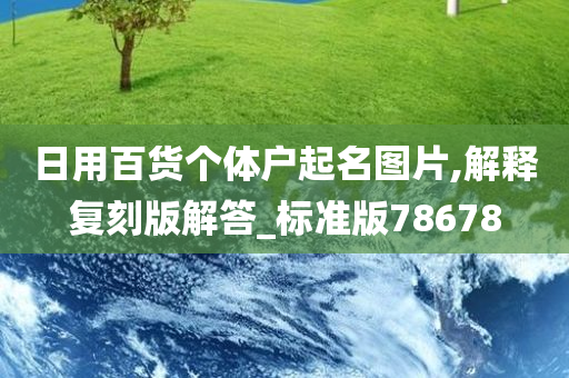 日用百货个体户起名图片,解释复刻版解答_标准版78678