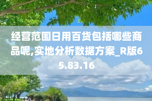 经营范围日用百货包括哪些商品呢,实地分析数据方案_R版65.83.16