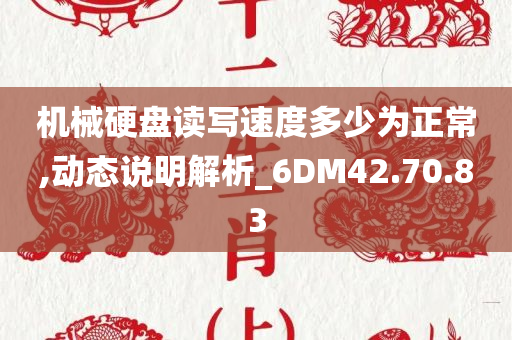 机械硬盘读写速度多少为正常,动态说明解析_6DM42.70.83