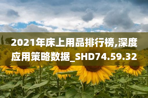 2021年床上用品排行榜,深度应用策略数据_SHD74.59.32