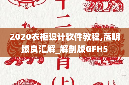 2020衣柜设计软件教程,落明版良汇解_解剖版GFH5