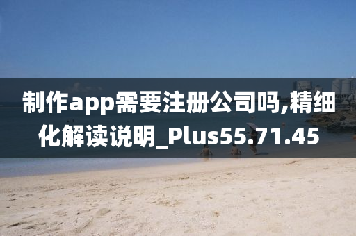 制作app需要注册公司吗,精细化解读说明_Plus55.71.45