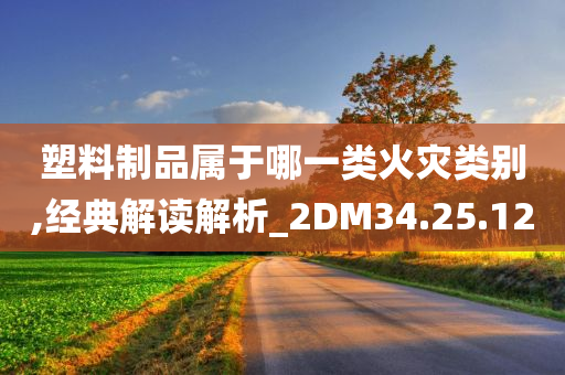 塑料制品属于哪一类火灾类别,经典解读解析_2DM34.25.12