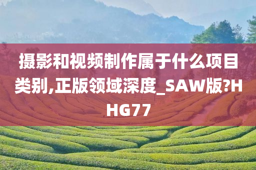 摄影和视频制作属于什么项目类别,正版领域深度_SAW版?HHG77