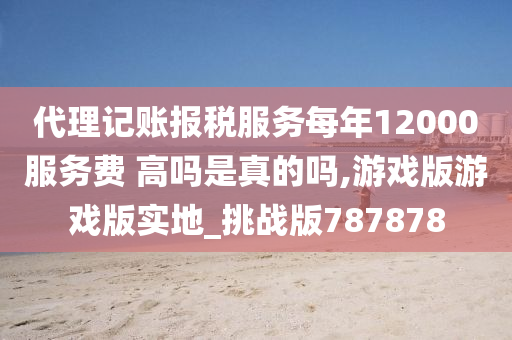 代理记账报税服务每年12000服务费 高吗是真的吗,游戏版游戏版实地_挑战版787878