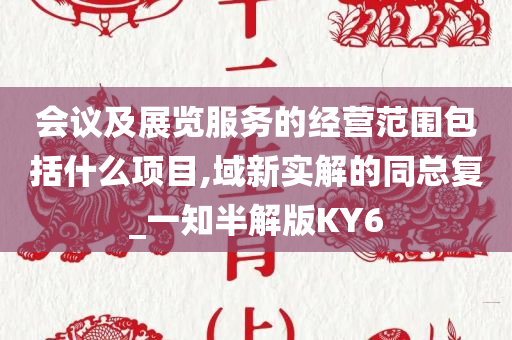 会议及展览服务的经营范围包括什么项目,域新实解的同总复_一知半解版KY6