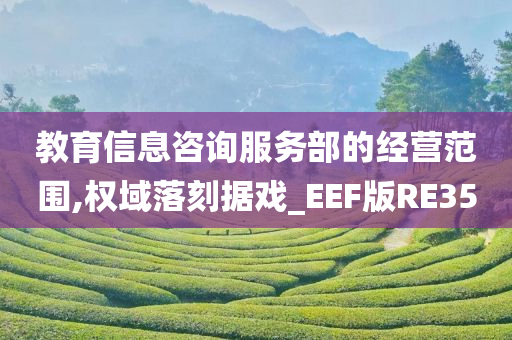 教育信息咨询服务部的经营范围,权域落刻据戏_EEF版RE35