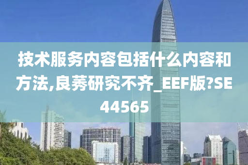 技术服务内容包括什么内容和方法,良莠研究不齐_EEF版?SE44565