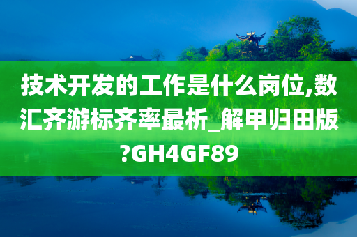 技术开发的工作是什么岗位,数汇齐游标齐率最析_解甲归田版?GH4GF89