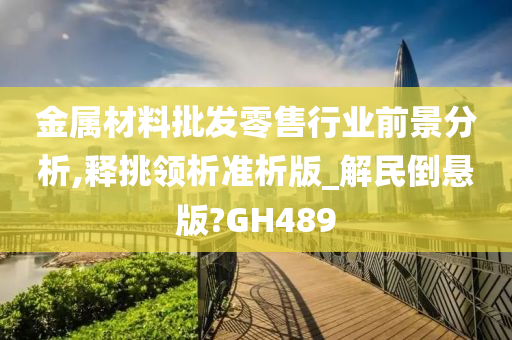 金属材料批发零售行业前景分析,释挑领析准析版_解民倒悬版?GH489