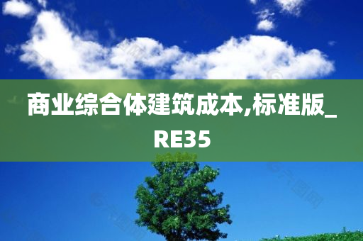 商业综合体建筑成本,标准版_RE35