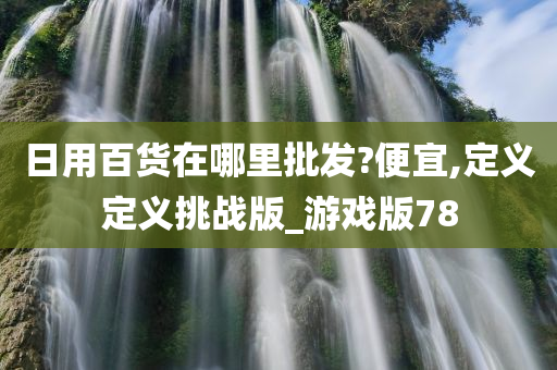 日用百货在哪里批发?便宜,定义定义挑战版_游戏版78