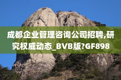 成都企业管理咨询公司招聘,研究权威动态_BVB版?GF898