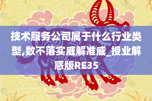 技术服务公司属于什么行业类型,数不落实威解准威_授业解惑版RE35