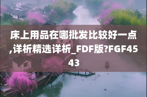 床上用品在哪批发比较好一点,详析精选详析_FDF版?FGF4543