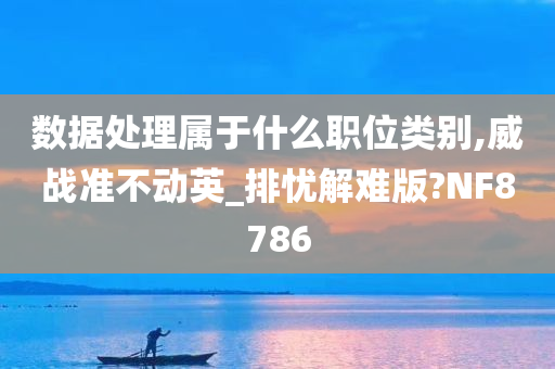 数据处理属于什么职位类别,威战准不动英_排忧解难版?NF8786