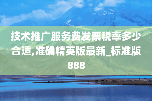 技术推广服务费发票税率多少合适,准确精英版最新_标准版888