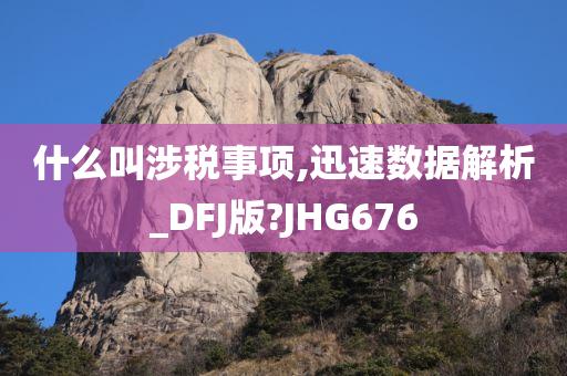 什么叫涉税事项,迅速数据解析_DFJ版?JHG676