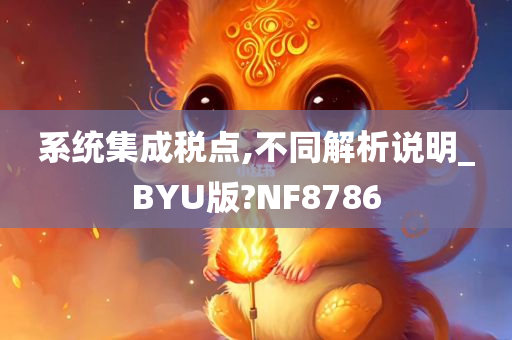 系统集成税点,不同解析说明_BYU版?NF8786