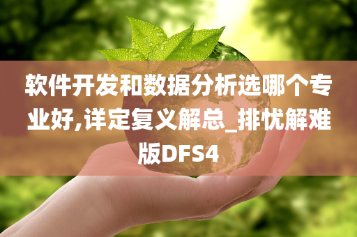 软件开发和数据分析选哪个专业好,详定复义解总_排忧解难版DFS4