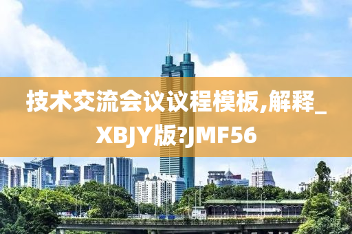 技术交流会议议程模板,解释_XBJY版?JMF56