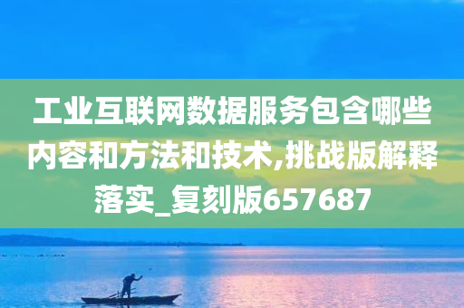 工业互联网数据服务包含哪些内容和方法和技术,挑战版解释落实_复刻版657687