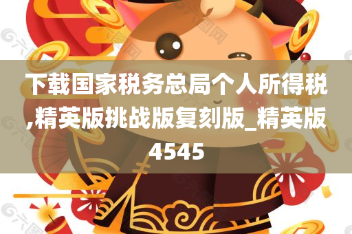 下载国家税务总局个人所得税,精英版挑战版复刻版_精英版4545