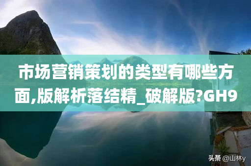 市场营销策划的类型有哪些方面,版解析落结精_破解版?GH9