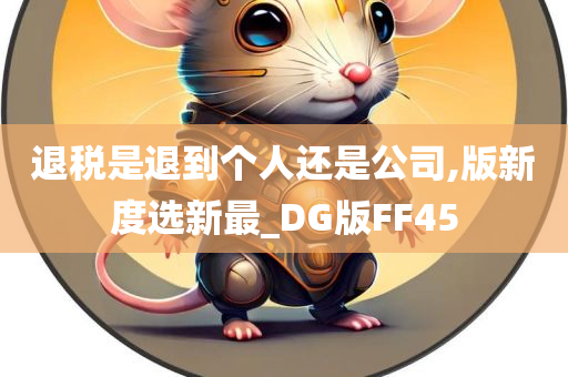 退税是退到个人还是公司,版新度选新最_DG版FF45