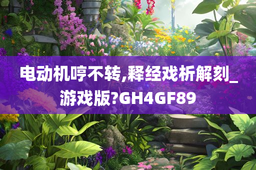 电动机哼不转,释经戏析解刻_游戏版?GH4GF89