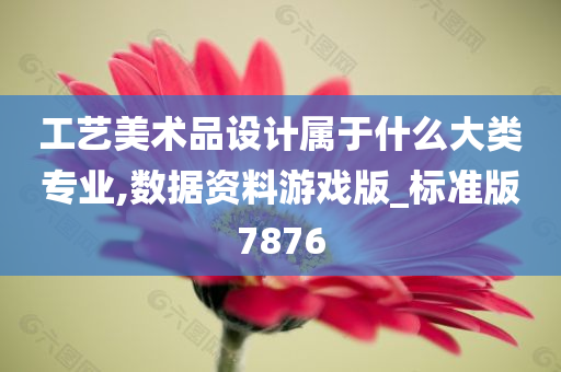 工艺美术品设计属于什么大类专业,数据资料游戏版_标准版7876