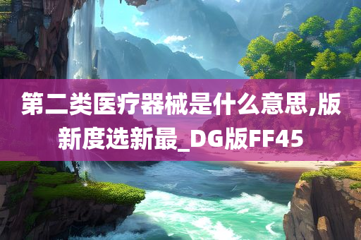 第二类医疗器械是什么意思,版新度选新最_DG版FF45