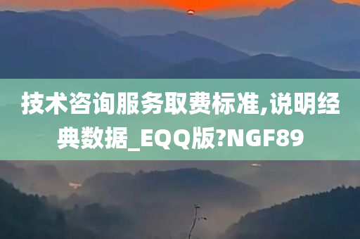 技术咨询服务取费标准,说明经典数据_EQQ版?NGF89