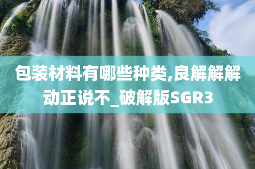 包装材料有哪些种类,良解解解动正说不_破解版SGR3