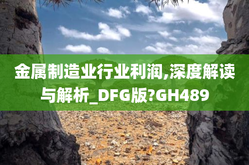 金属制造业行业利润,深度解读与解析_DFG版?GH489