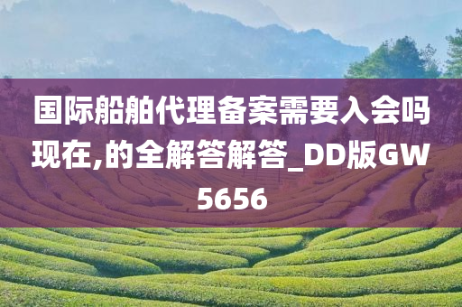 国际船舶代理备案需要入会吗现在,的全解答解答_DD版GW5656