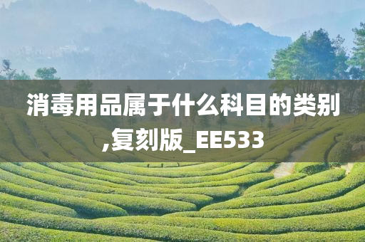 消毒用品属于什么科目的类别,复刻版_EE533