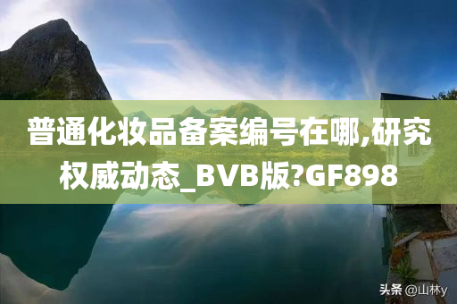 普通化妆品备案编号在哪,研究权威动态_BVB版?GF898