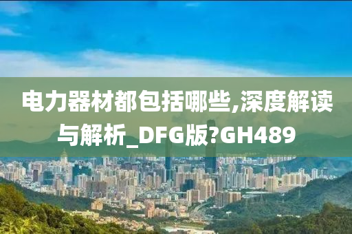 电力器材都包括哪些,深度解读与解析_DFG版?GH489